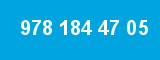 978 184 47 05